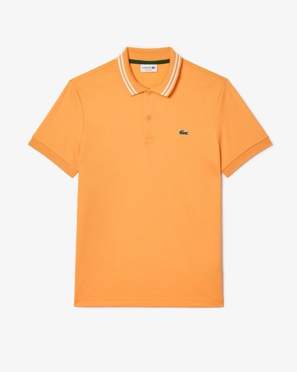 Lacoste Men's Short Sleeve Mini Pique Regular Fit Caviar Croc Polo Shirt, XL